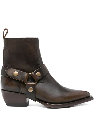 GOLDEN GOOSE GOLDEN GOOSE DEBBIE LEATHER BOOTS