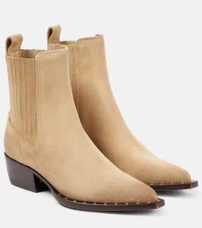 Golden Goose Debbie Suede Ankle Boots In Brown