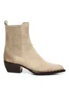 Golden Goose Sand Suede Ankle Boots In Sand