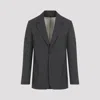 Golden Goose Blazer Single Breasted Front Pockets In Anthracite Melange