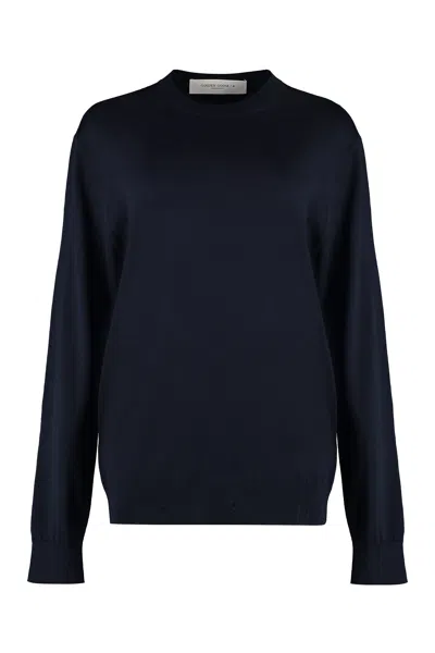 Golden Goose Deen Crew-neck Wool Sweater In Black