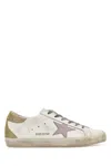 Golden Goose Deluxe Brand White Leather Super Star Classic Sneakers In Multi