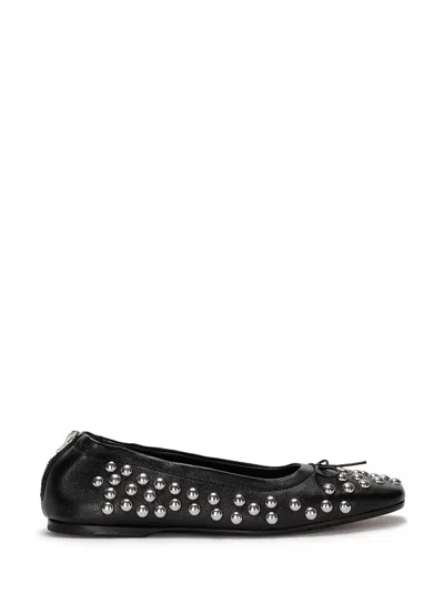 GOLDEN GOOSE GOLDEN GOOSE AMY ZIP CLOSURE LEATHER BALLET FLATS