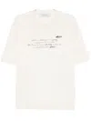 Golden Goose Men's Hand Writing T-shirt In White