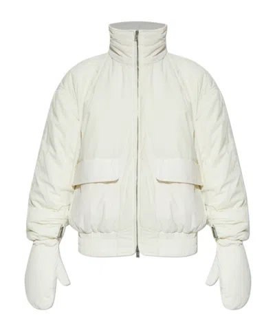 Golden Goose Zipper Cotton Jacket In White
