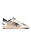 Golden Goose Ball Star Sneakers In Taupe Suede And Leather In Nude