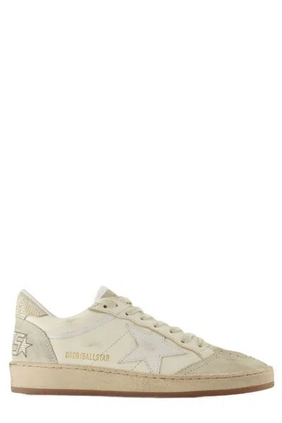 Golden Goose Ball Star Trainers In White