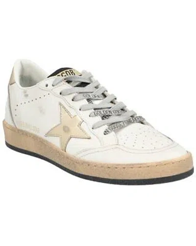 Pre-owned Golden Goose Deluxe Brand Ballstar Leather Sneaker Women's In White
