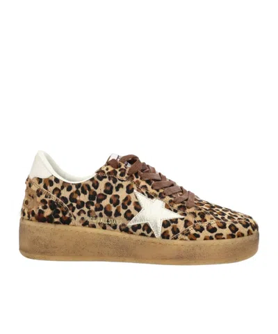 Golden Goose Deluxe Brand Ballstar Leopard Printed Sneakers In Animal Print