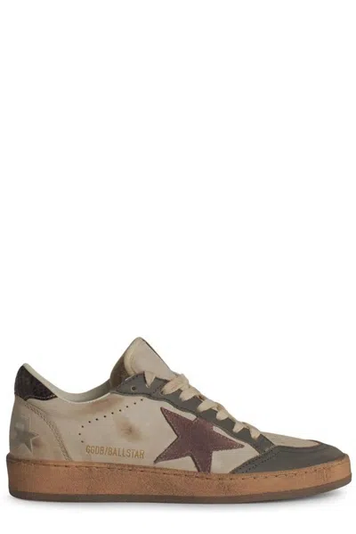 Golden Goose Ball Star Sneakers In Beige