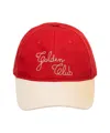 Golden Goose Round Visor Baseball Cap In Red