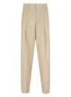 Golden Goose Deluxe Brand Beige Beige Virgin Wool Pants In Neutrals