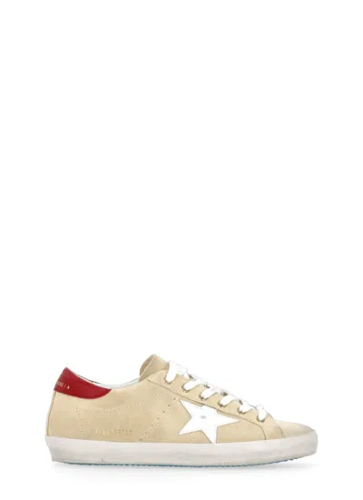 Golden Goose Deluxe Brand Beige Super Star Classic Sneakers In Neutrals
