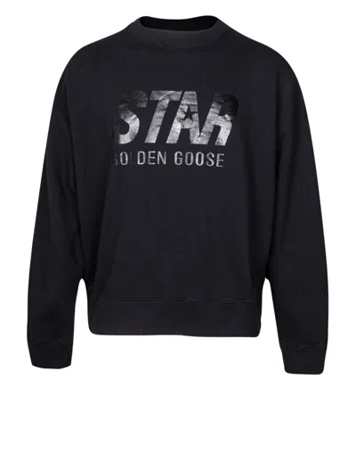 Golden Goose Black Cotton Star Sweatshirt