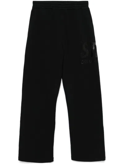Golden Goose Deluxe Brand Black Jogging Pants With Logo Detail