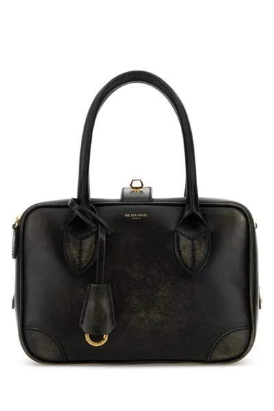GOLDEN GOOSE BORSA A MANO VITA IN PELLE NERA DONNA