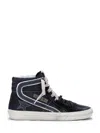 Golden Goose Deluxe Brand Black Slide Classic Sneakers In Black
