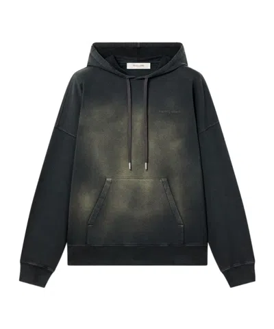 Golden Goose Deluxe Brand Bleached Effect Drawstring Hoodie In Black