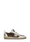 Golden Goose Ball Star Suede Bi-color Sneakers In Brown