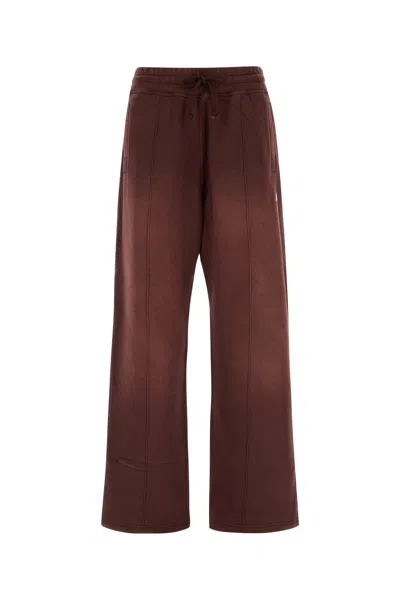 Golden Goose Deluxe Brand Burgundy Cotton Joggers In Brown