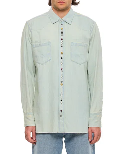 Golden Goose Axel Shirt In Blue