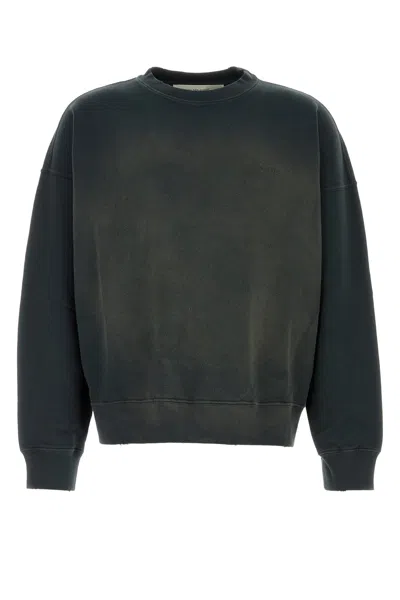 Golden Goose Deluxe Brand Charcoal Cotton Sweatshirt In Black