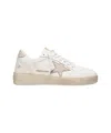 Golden Goose White Leather Sneakers With Distinctive Star Detail In White