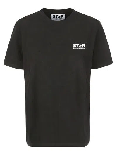 Golden Goose Classic Black T-shirt With Iconic Branding