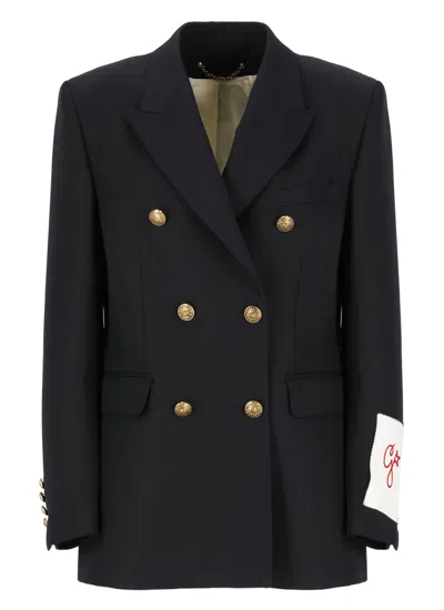 Golden Goose Deluxe Brand Dark Blue Diva Double-breasted Blazer