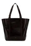 Golden Goose Deluxe Brand Dark Brown Leather 24.7 Shopping Bag In Brown
