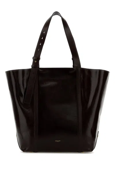 Golden Goose Deluxe Brand Dark Brown Leather 24.7 Shopping Bag