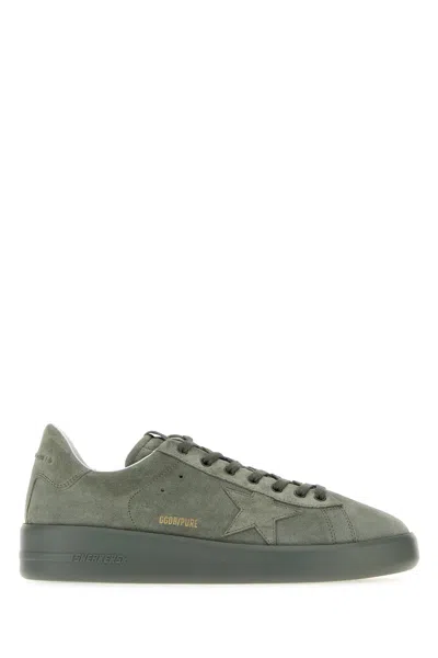 Golden Goose Deluxe Brand Dark Grey Suede Pure-star Sneakers In Gray