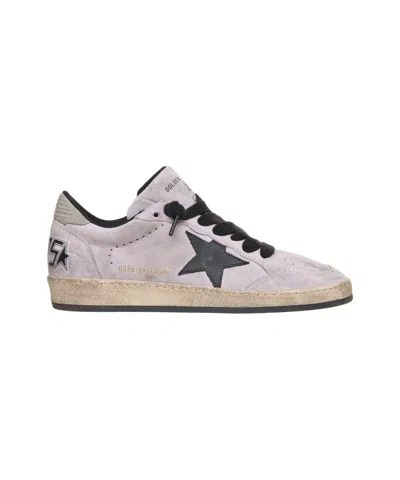 Golden Goose Deluxe Brand Distressed Suede Sneakers With Contrasting Heel Details In Neutrals
