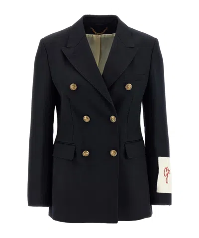 Golden Goose Deluxe Brand Diva Double-breasted Blazer In Black