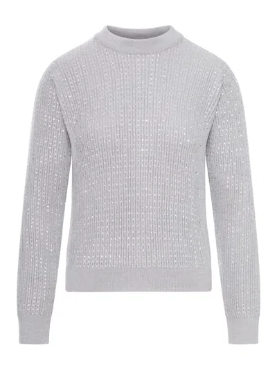 Golden Goose Long-sleeved Sweater In Gray