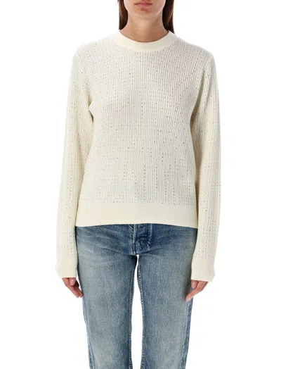 Golden Goose Sweater Crystal All-over In Neutrals