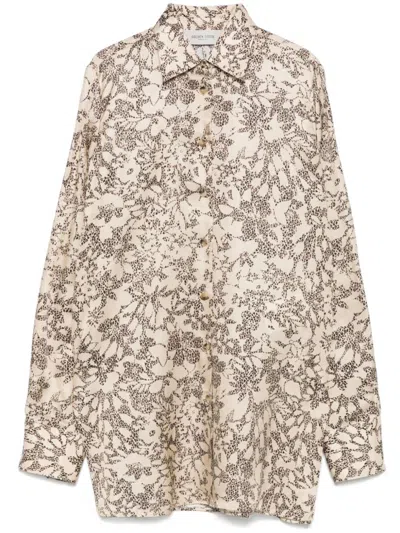 Golden Goose Deluxe Brand Floral Pattern Silk Shirt In Multicolour