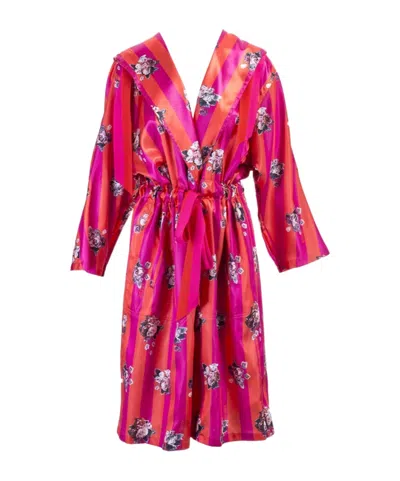 Golden Goose Deluxe Brand Floral Printed Drawstring Waist Coat In Animal Print