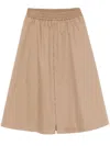 Golden Goose Deluxe Brand Flowing Beige Maxi Skirt With Elastic Waistband In Neutrals