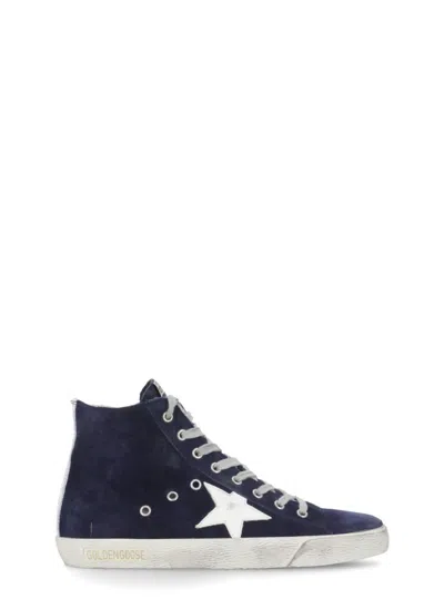 Golden Goose Francy Suede High-top Sneakers In Blue