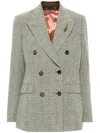 Golden Goose Diva Jackets Green In Grey