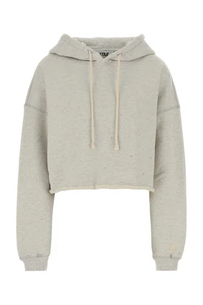 Golden Goose Deluxe Brand Grey Cotton Sweatshirt In Gray