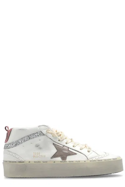 Golden Goose Deluxe Brand Hi Mid Star Lace In White/comb