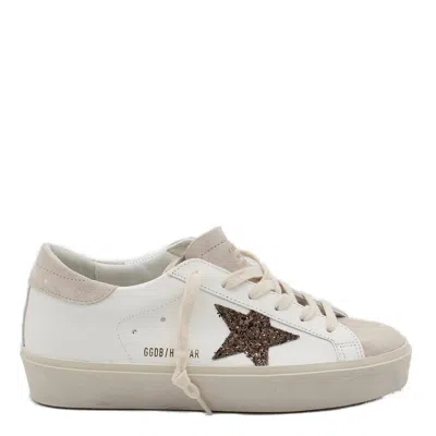 Golden Goose White And Beige Sneakers In Multi