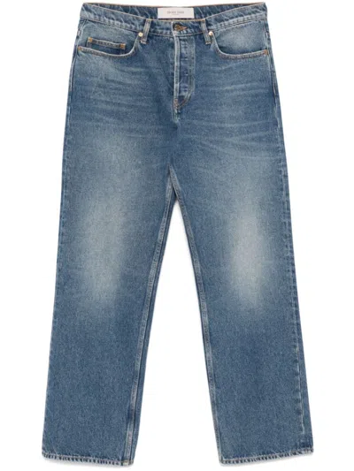 Golden Goose Deluxe Brand Light Blue Loose-fit Denim Jeans With Ripped Detail