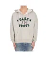 Golden Goose Vintage-inspired Unisex Hoodie With Ribbed Sides In White