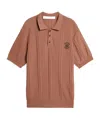 Golden Goose Lapel Short Sleeve Polo Shirt In Pink
