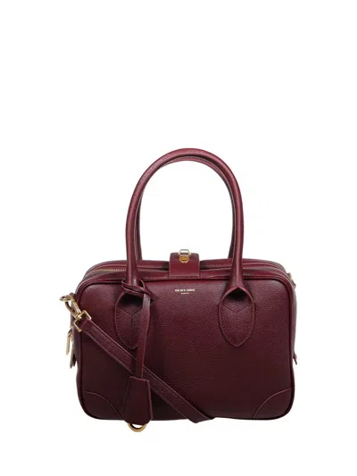 Golden Goose Deluxe Brand Logo Printed Tote Bag In Burgundy