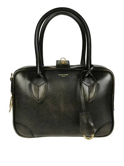 Golden Goose Deluxe Brand Logo Printed Vita Tote Bag In Black