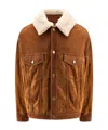 Golden Goose Deluxe Brand Long Sleeved Buttoned Jacket In Brown